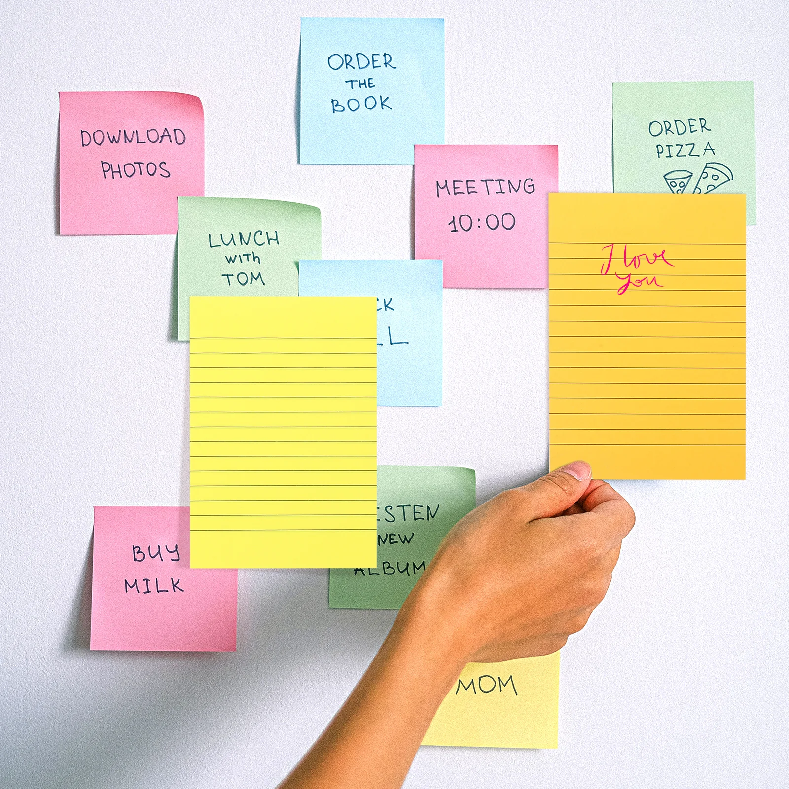 

5 Books Self adhesive Memo Pads Lined Office Supplies Portable Notepads Paper Daily Use Cute Design High class
