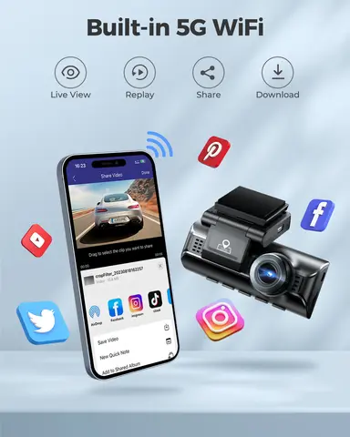8 best sales azdome dash cam - №2