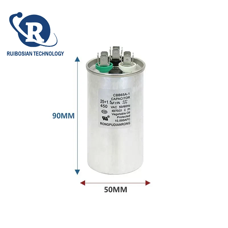 CBB65A-1 LG1P 1.5P condensateur de climatisation 25 + 1.5UF 25 + 2UF 30 + 3UF 35 + 2.5UF condensateur de compresseur de climatisation