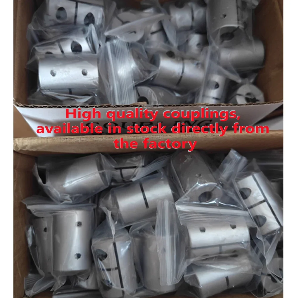 Acoplador rígido d20l25 de alto torque, liga de alumínio, parafuso de chumbo, acoplamento 4/5/6/6.35/8/10mm para servo motor de passo, peça de impressora 3d cnc