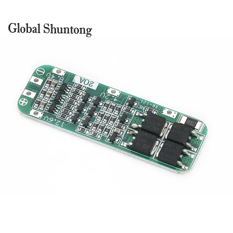3S 20A Li-ion Lithium Battery 18650 Charger PCB BMS Protection Board For Drill Motor 12.6V Lipo Cell Module 64x20x3.4mm