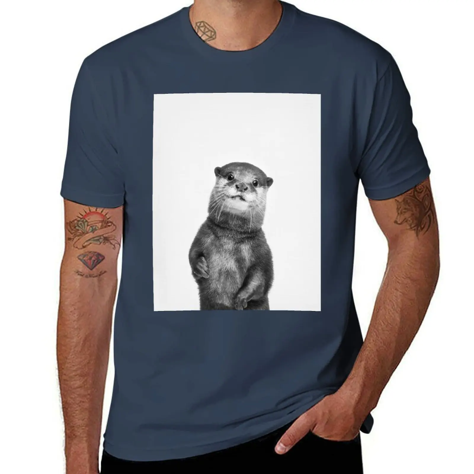 

Otter T-Shirt Large Size Basic Casual T-Shirt