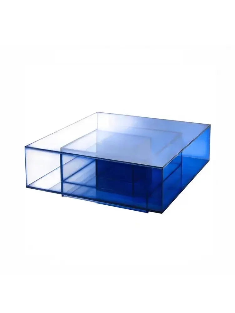 

Nordic Creative Gradient Acrylic Tea Table Modern Living Room Sofa Transparent Side Table living room furniture