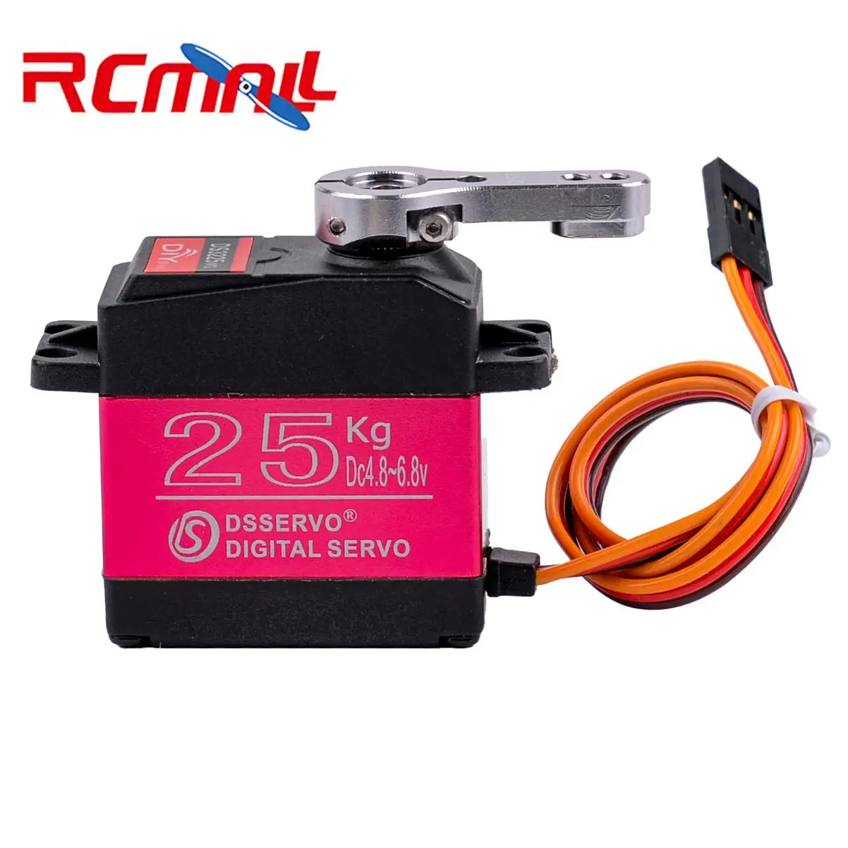 DSSERVO DS3225 25kg High Torque Digital Servo 4.8V-6.8V Metal Gear Steering Servo for 1/8 1/10 RC Car Robot Arm Model Toys
