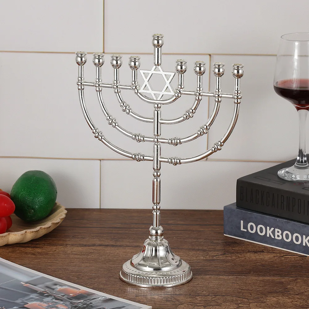 Nordic romantic candlelight dinner props, table decorations, Hanukkah modern simple light luxury candle holder ornaments