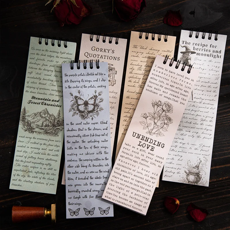 30pcs/lot Memo Pads Material Paper Story Essays Journal Junk Journal Scrapbooking Cards Retro Background Decoration Paper