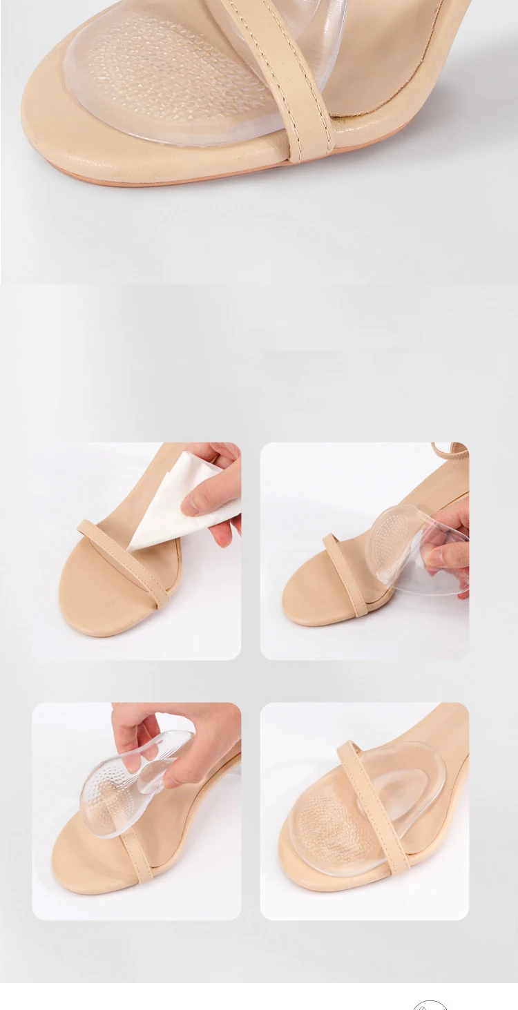Silikon-Vorfußpolster, orthopädisches Schuhpolster, weiches Polster für Damen, lindert Fußschmerzen, Fußpflegeprodukte, 2 Stück/4 Stück. – Detail 7
