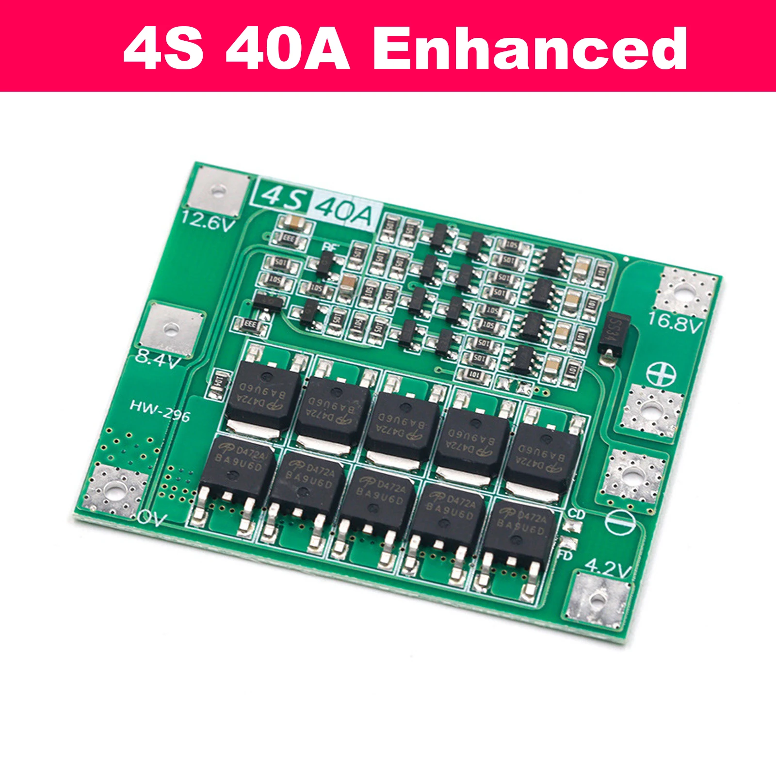 3S 4S 40A 60A Li-Ionen-Lithium-Batterieschutzplatine BMS 12V 16.8V mit Überladungsschutz und verbessertem Balancing für Bohrmaschinen und DIY-Anwendungen