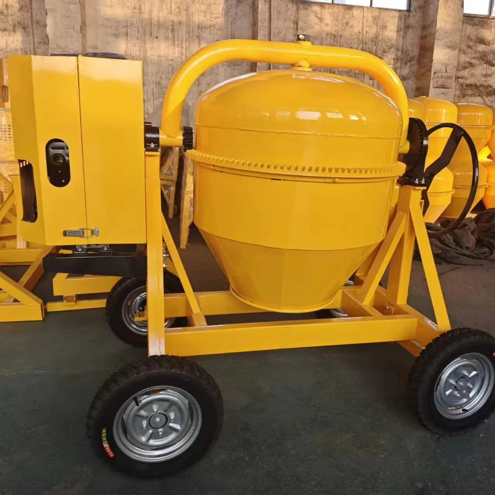 High Performance 350L Mobile C - đánh giá và giá Concrete Mixer Machine