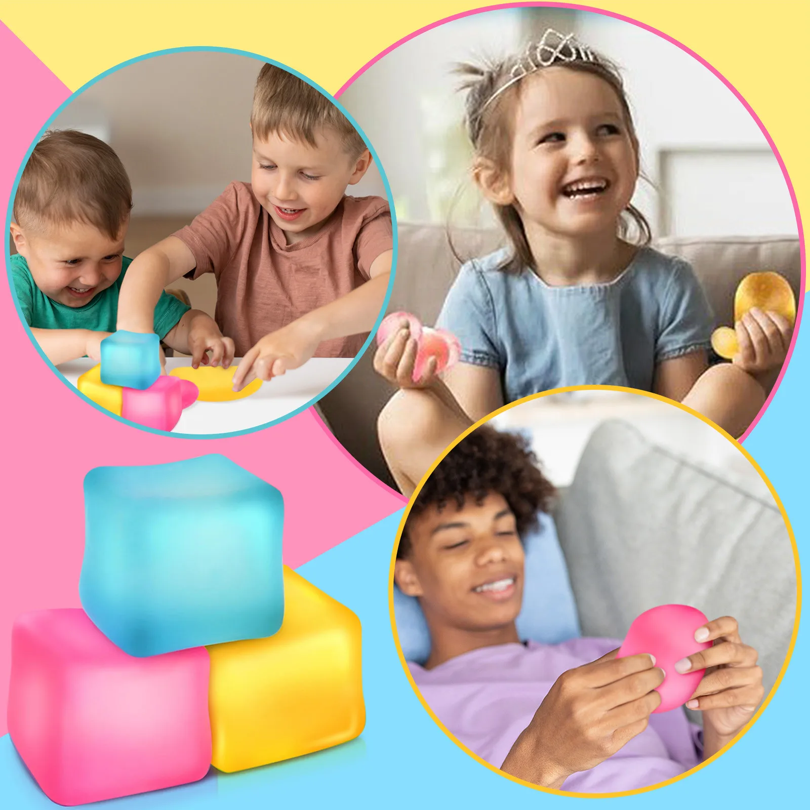 3pcs Anxiety And Stress Relief Sensory Toys Gel Filler Classroom Toys Children Sedative Toys Adult Children And Children 90ml