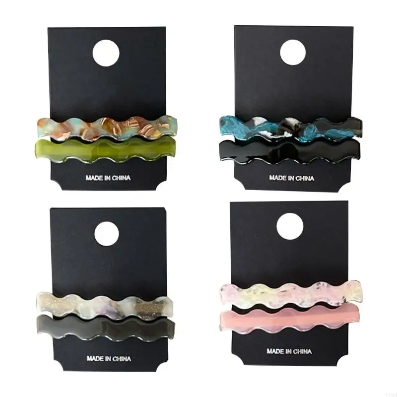 

Креативные волны с узорчатым аксессуаром для волос с ацетатны