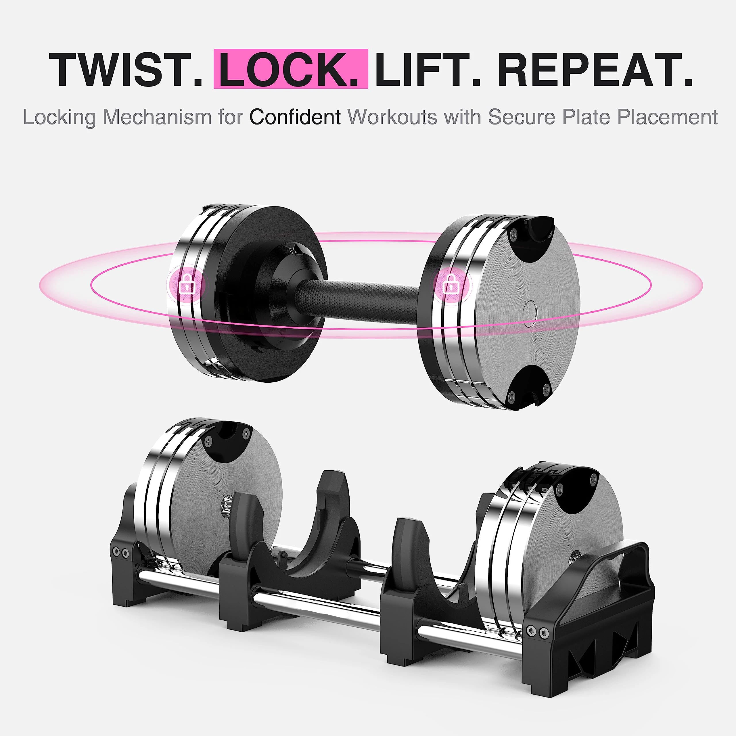 Hot Sale Multifunctional Quick Change Weight Electroplating Adjustable Dumbbells 5-32.5 LB  With 2.5 LB Increments 2026