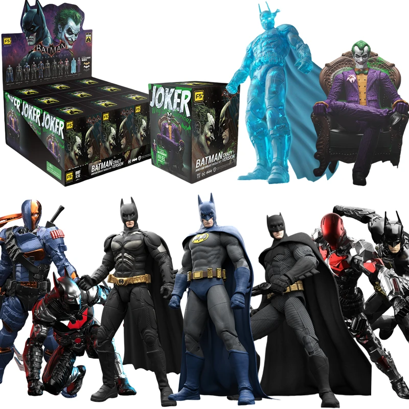 

F5 оригинальный Batman Arkham Knight JOKER BATSUIT V8.05 1970 DARK KINGHT Deathstroke Red Hood слепая коробка экшн-фигурка модель игрушки