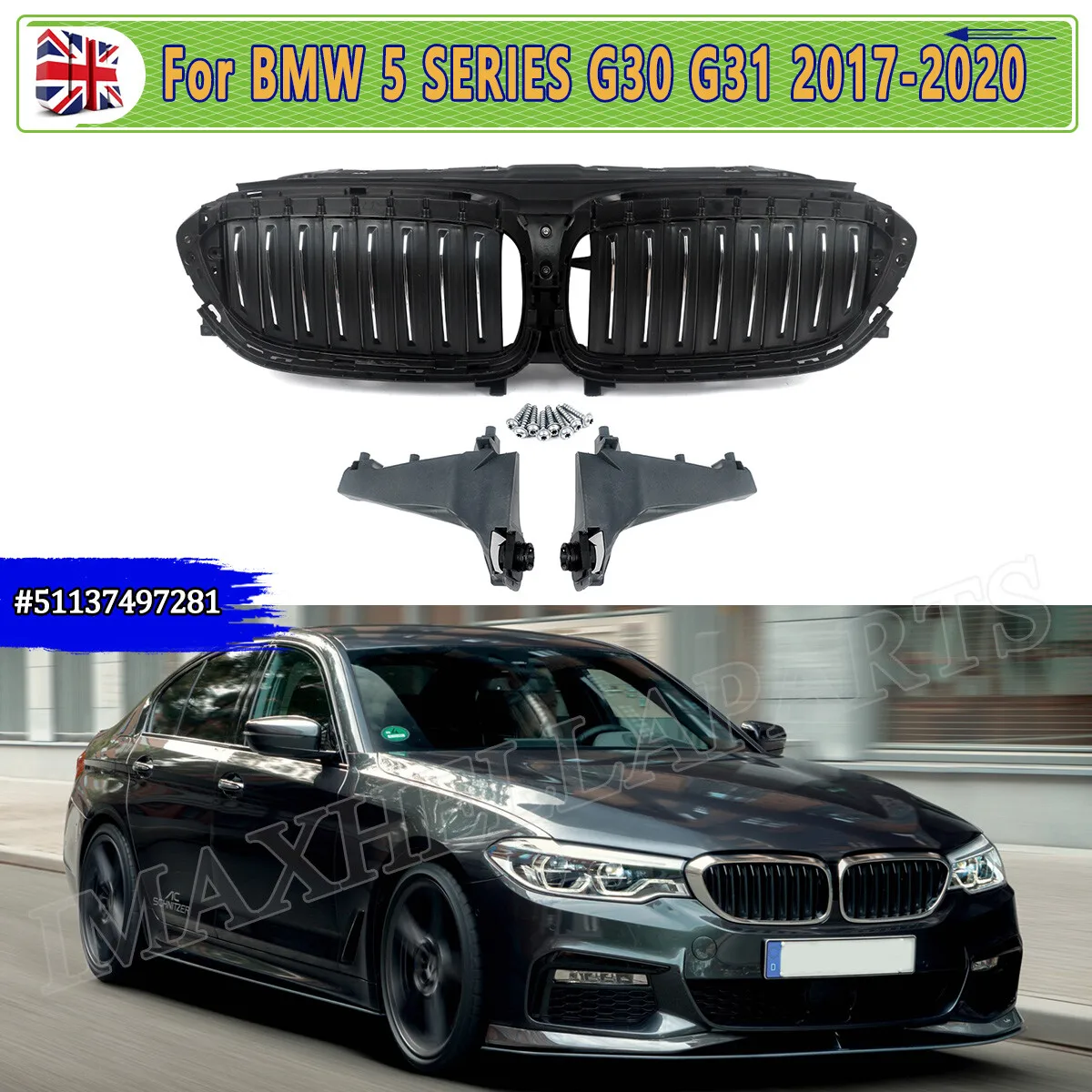 

Передняя решетка, замена для BMW G30 G31 520d 530i 540i 2017 2018 2019 2020 2021 2022, центральная решетка радиатора впускного воздуховода