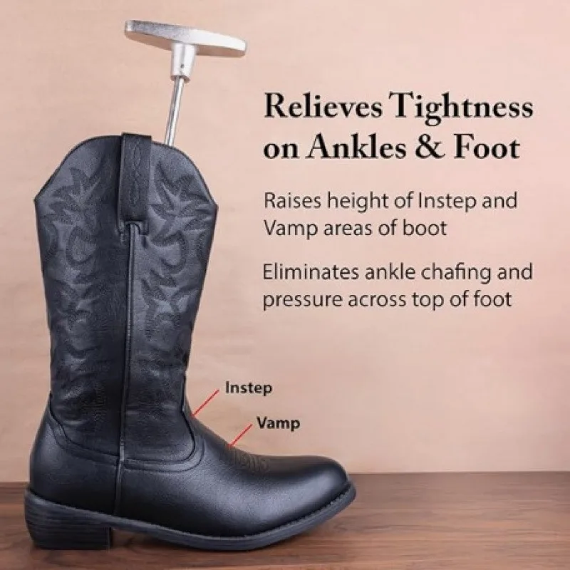 Adjustable Boot Stretcher Cast Aluminum Shoes Expander for Ankle Calf Loosen Tight Footwear