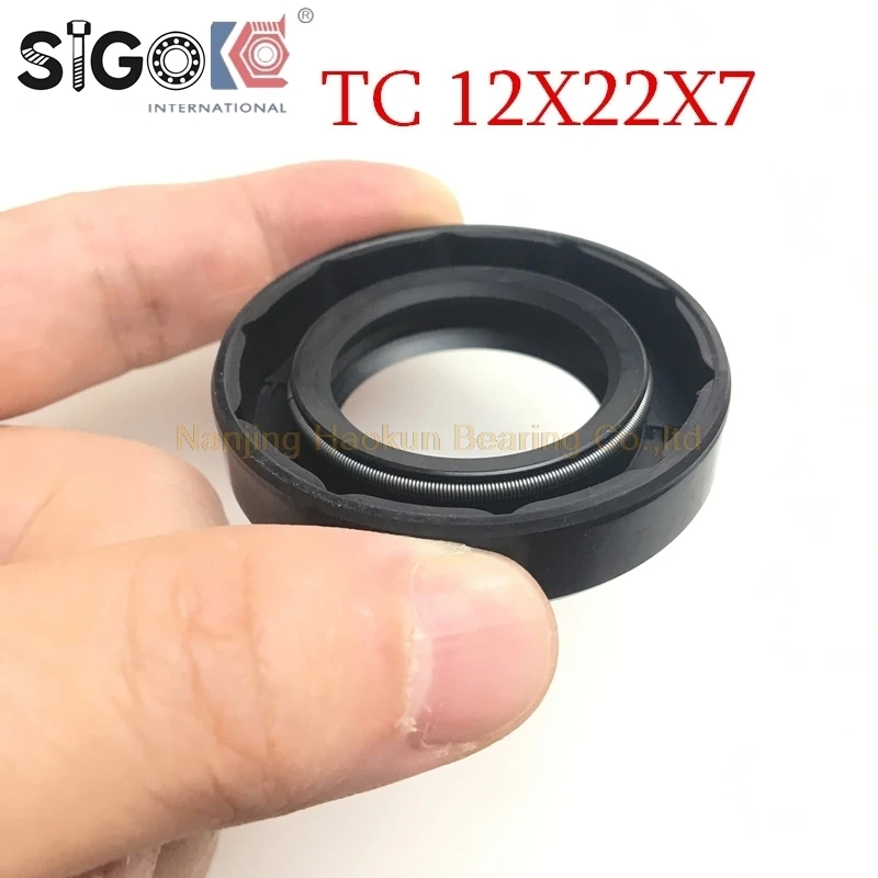 10pcs SIGO  12X22X7 TC12X22X7 NBR Skeleton Oil Seal 12*22*7 Seals SIGO  high-quality Seals Radial shaft seals
