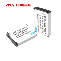 2 sztuk SLB-10A SLB 10A 1400mAh bateria do Samsung ES55 PL50 51 60 65 P800 SL820 WB500 WB550 HZ10W IT100 L100 L110 L200 L210