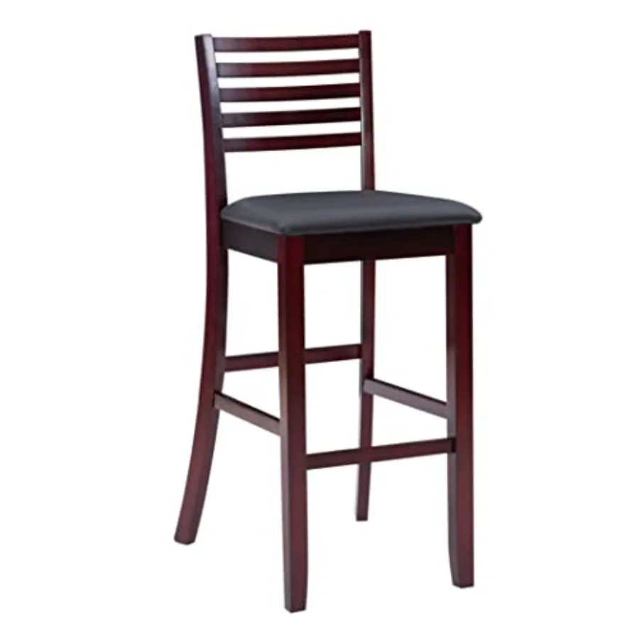 

Triena Collection Ladder Bar Stool 30, brown, 17"w x 20"d x 43"h