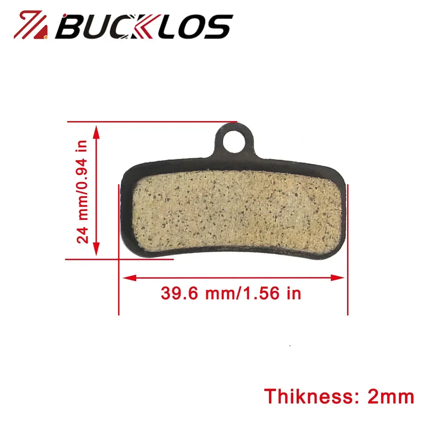 BUCKLOS Bicycle Ceramic Brake Pads for Shimano D01S D03S Disc Brake Pads MTB E-Bike 4 Piston Hydraulic Brake Pad Resin Sintered