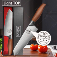 Professional Stainless Steel Kitchen Knives Sharp Meat Slicing Fish Knife Meat Cleaver Chef Knife with Gift Box Cooking Tools