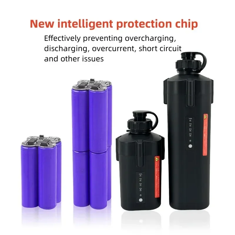 14.8V 10000mAh for SHIMANO Water Droplet Wheel DAIWA Water Droplet Wheel Grenade Shape Two Holes Battery Power Display