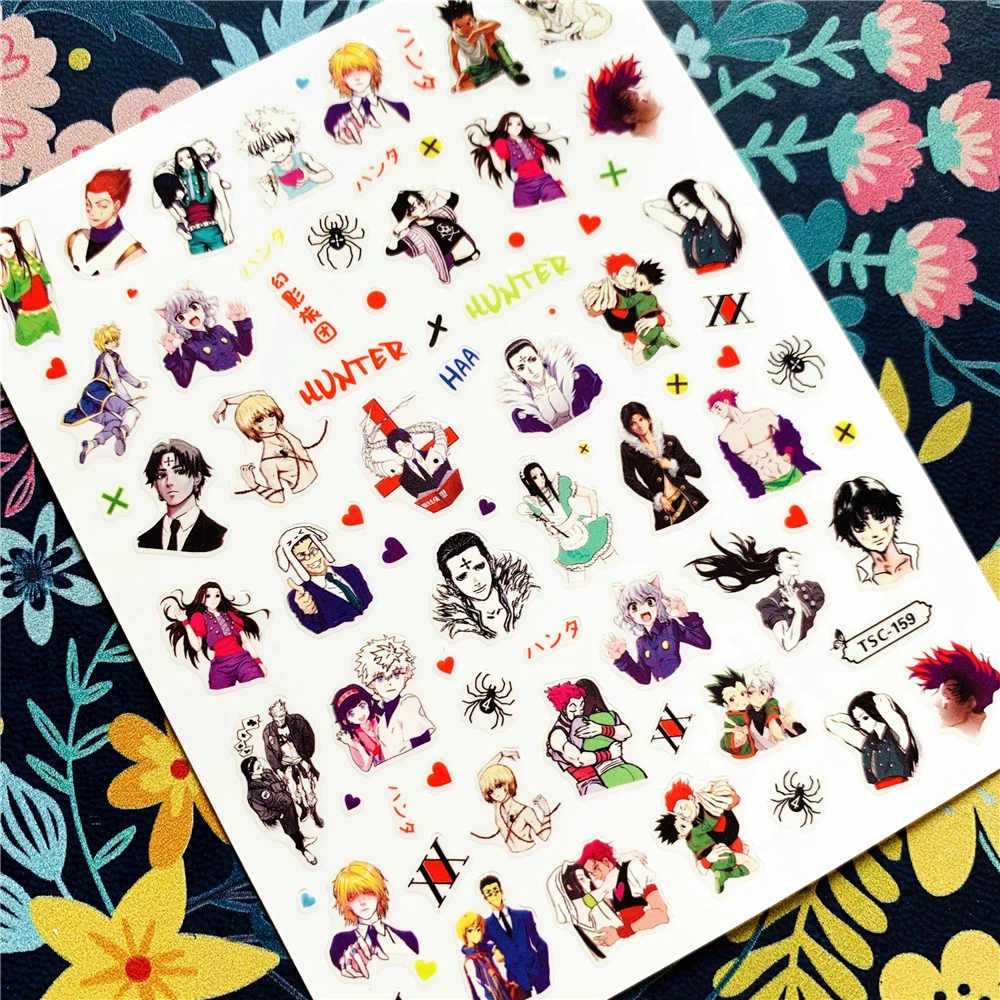 

Newest TSC-159 Cartoon TSC series fashion english alphabet 3d nail art stickers decal template diy nail tool decoration