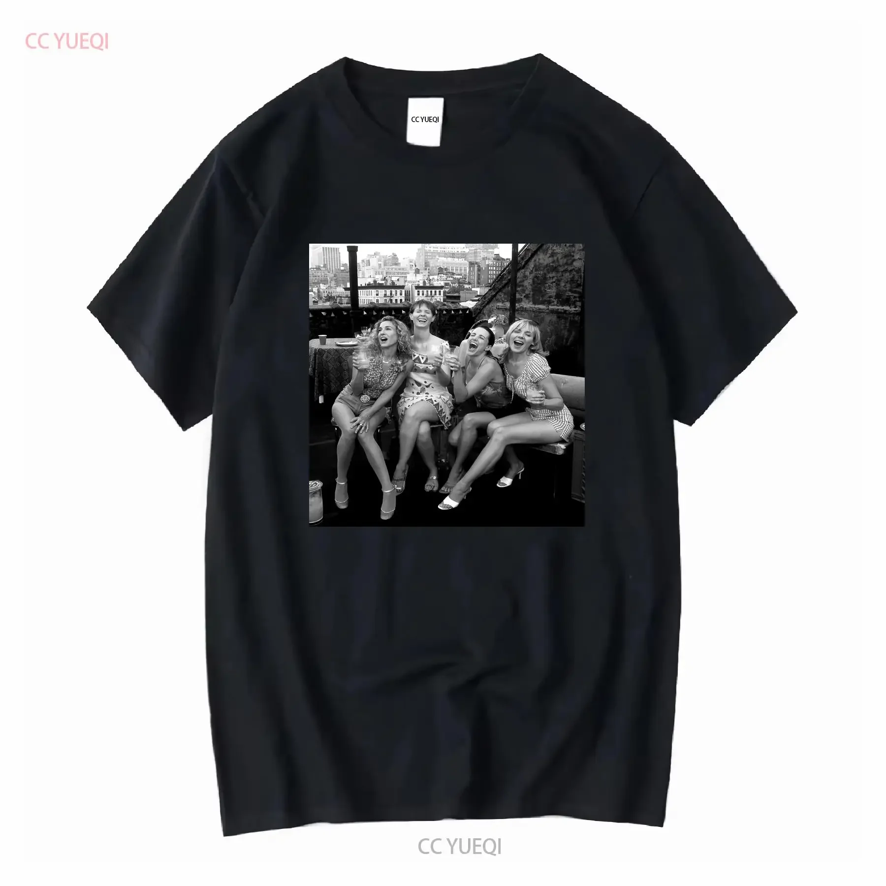 Sex And The City 1998 Romance Movie Carrie Miranda Samantha Charlotte T shirt vintage Washed designer clothes Stretched