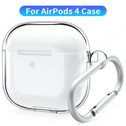 Transparent Soft TPU Earphone Case for AirPods 4 AirPods4 Headphones Protective Cover for Air pods4 Earbuds Shell Accessories