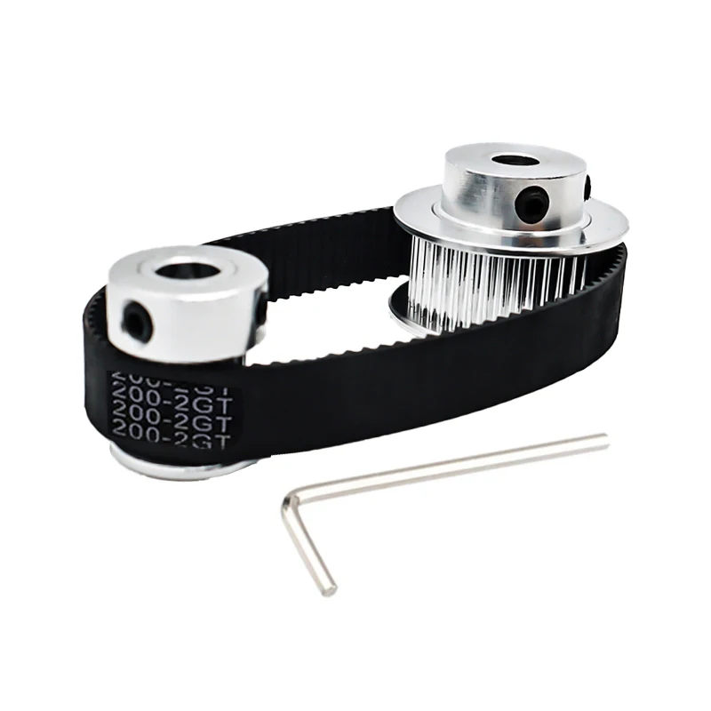 2GT synchronous pulley 2M20 teeth/40 teeth inner hole 5/8mm 1 to 2 belt width 6mm standard tightening wheel