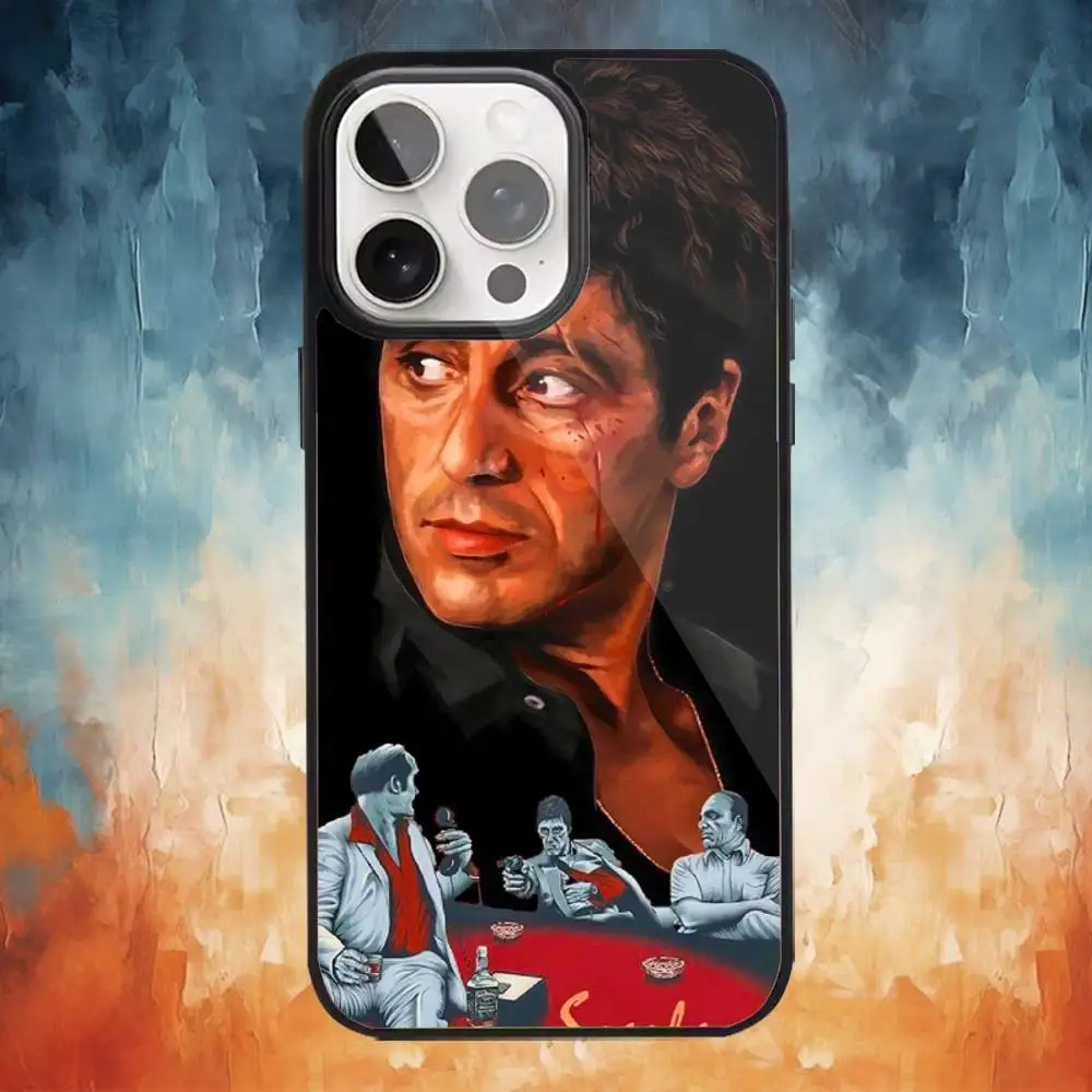 S-Scarfaces Tony M-Montana Phone Case For iPhone17,16,15,14,13,12,11 Plus,Pro Max Magnetic Magsafe Wireless Charging