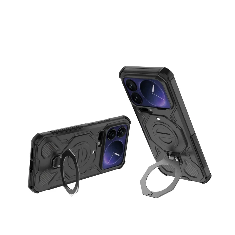 لتغطية Xiaomi Mi 17 Pro Max حافظة Xiaomi Mi 17 Pro Capa مقاومة للصدمات المغناطيسي الجذب الامتزاز حلقة حامل Fundas Xiaomi 17 #6