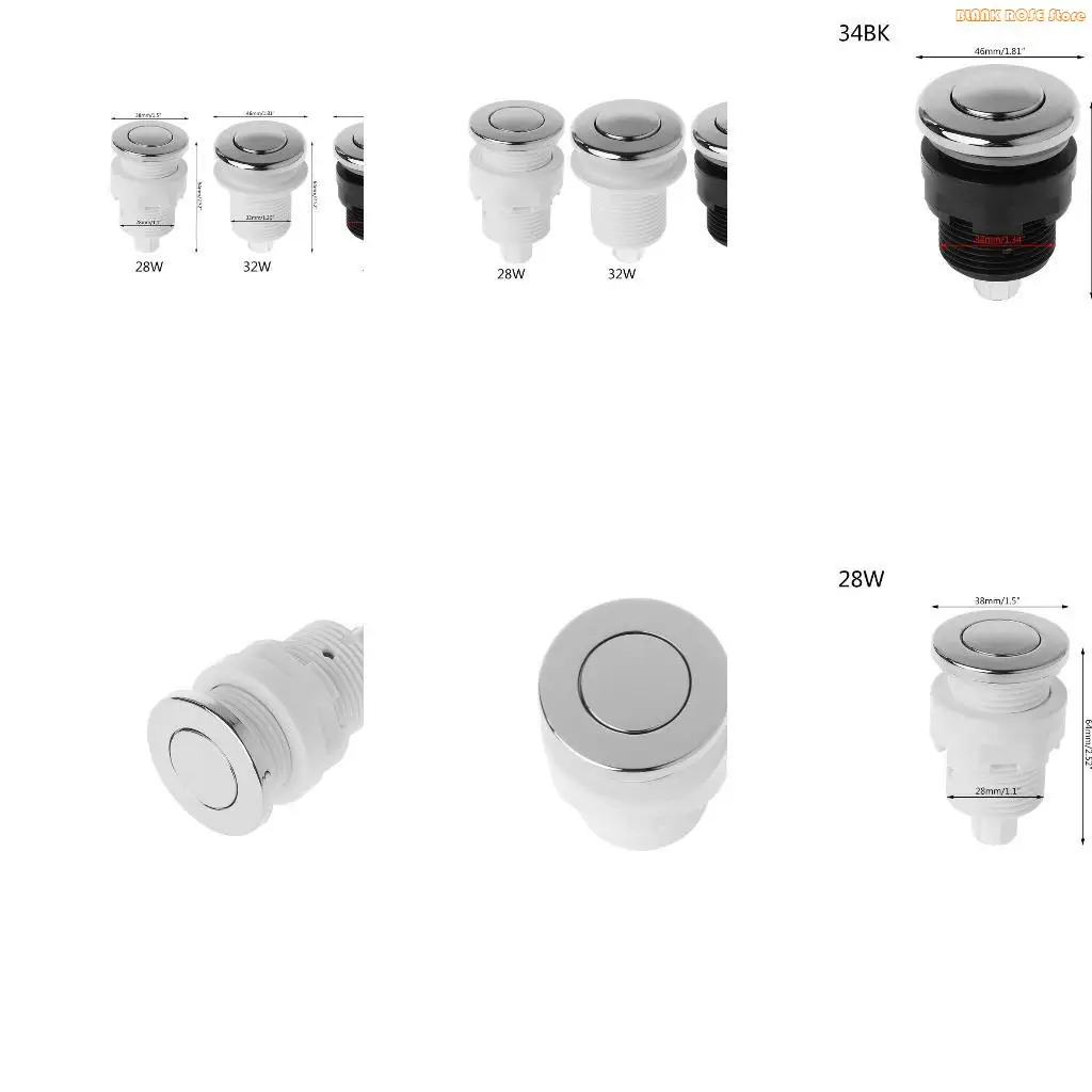 

K1AE Переключатель давления воздуха Кнопка включения-выключения для ванны для удаления мусора для Whirlpoo