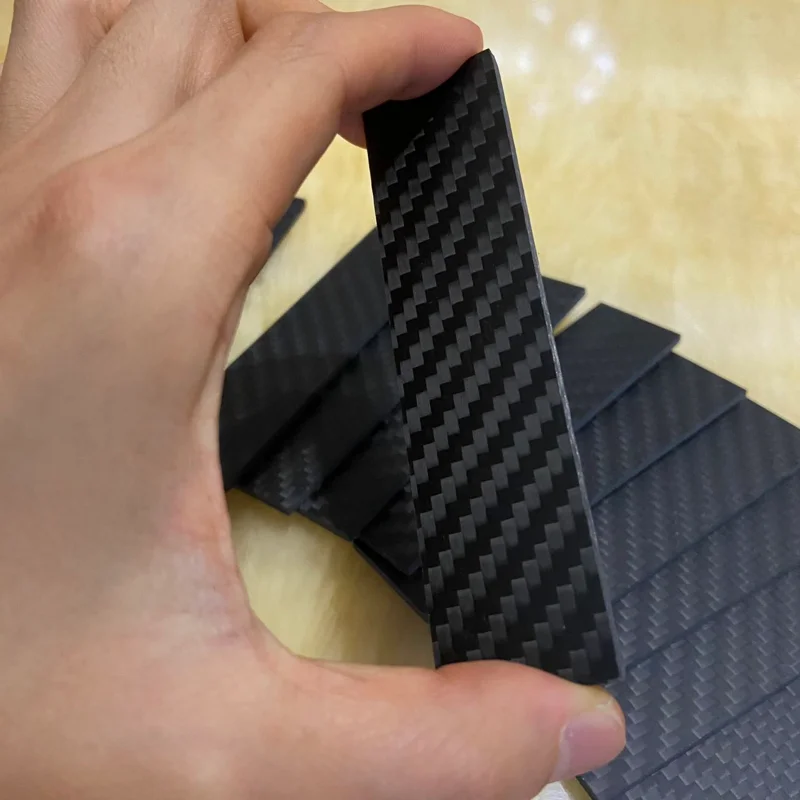 100x25mm Full 3K Carbon Fiber Plate Sheet High Strength Carbon Board Panel Thickness 2.5mm Matte Twill Weave