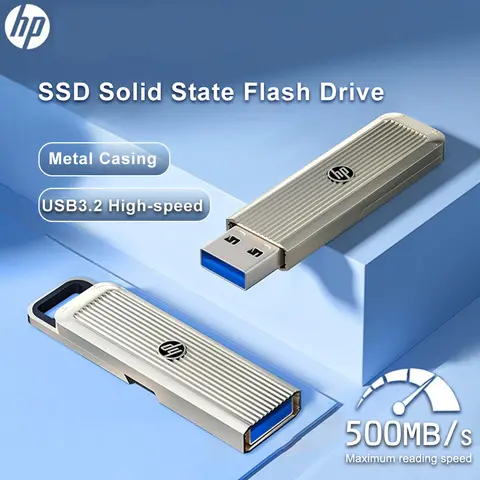Zewnętrzny dysk SSD HP USB 3.2 Flash Drive Disk 1TB 512GB 256GB Pen Drive Tiny Pendrive Memory Stick Przenośne urządzenie U Disk