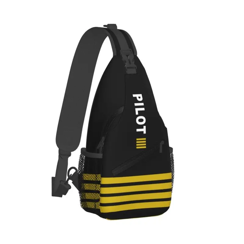 Mochila De aviador de aviación para hombre, bolso de hombro personalizado con rayas de capitán piloto, para ciclismo y Camping