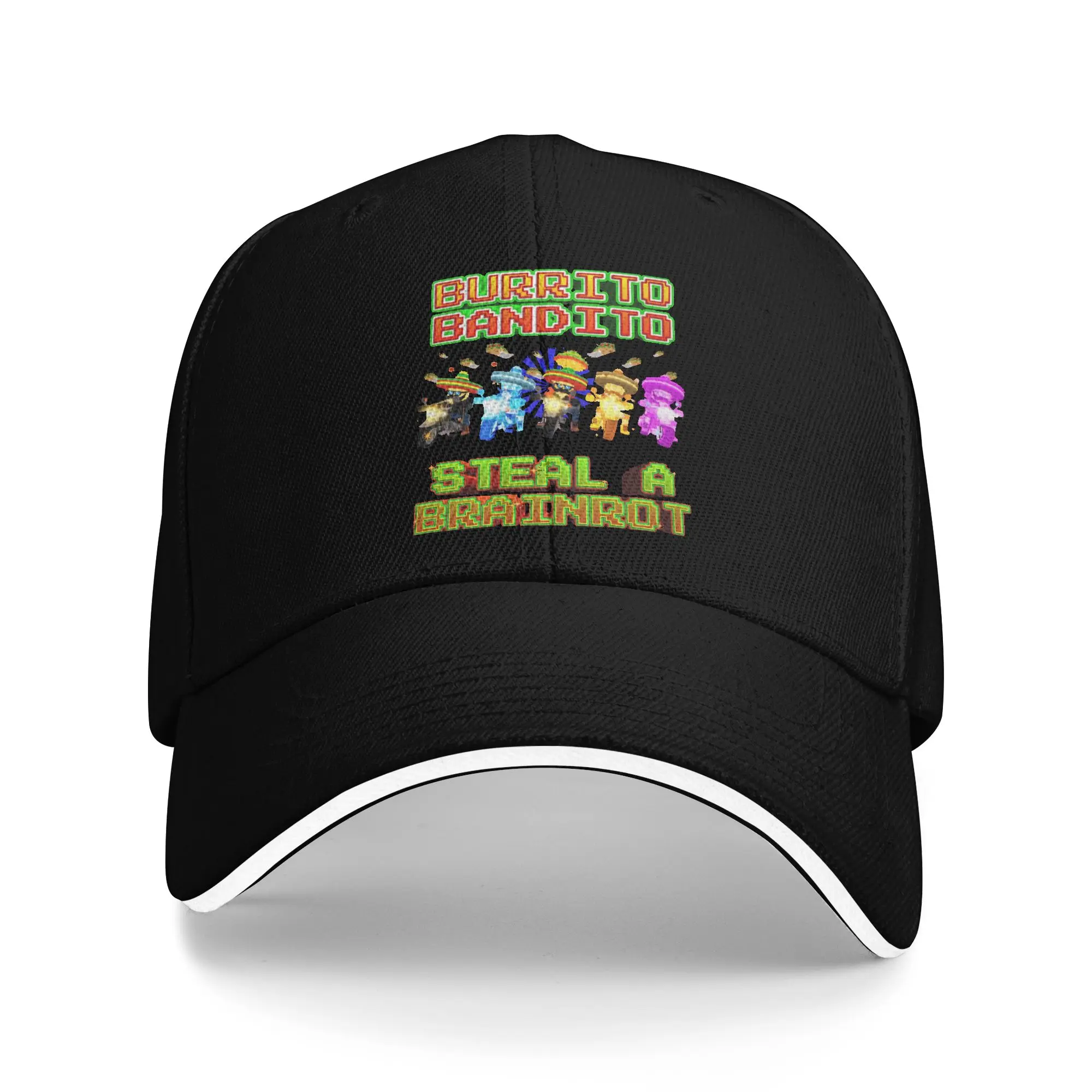 Every Burrito Bandito Funny Steal a Brainrot Baseball Cap Fashion  Sandwich Caps Unisex Style Adjustable Headwear Outdoor