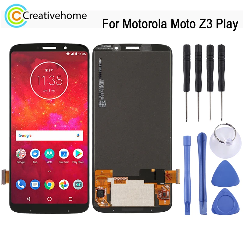 

ЖК-экран TFT для Motorola Moto Z3 Play с дигитайзером, полная сборка, запасные части