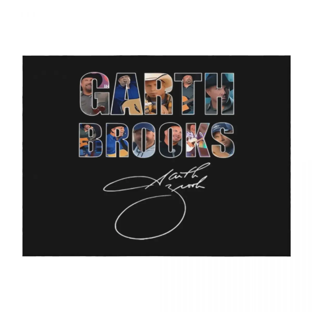 

Garth Brooks Throw Blanket Thins Plaid on the sofa valentine gift ideas Weighted Blankets