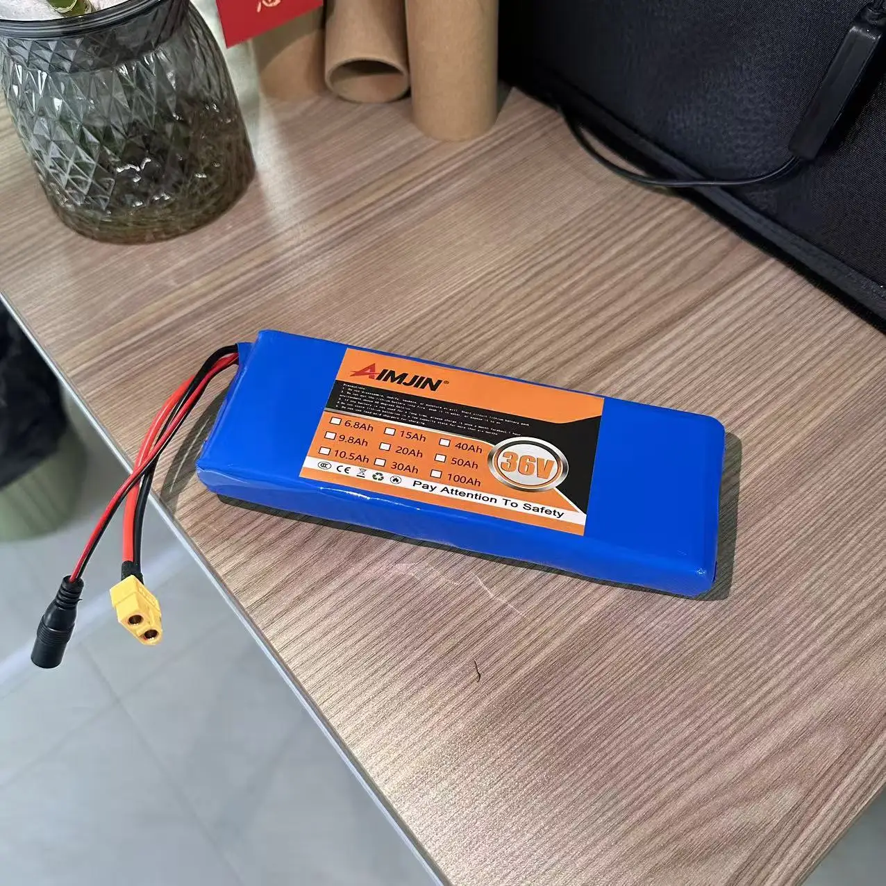 36V 20Ah 10S1P Li-ion Battery with BMS, New Upgrade Rechargeable for Balance Wheel Hoverboard Kids Ride On Car, High Performance