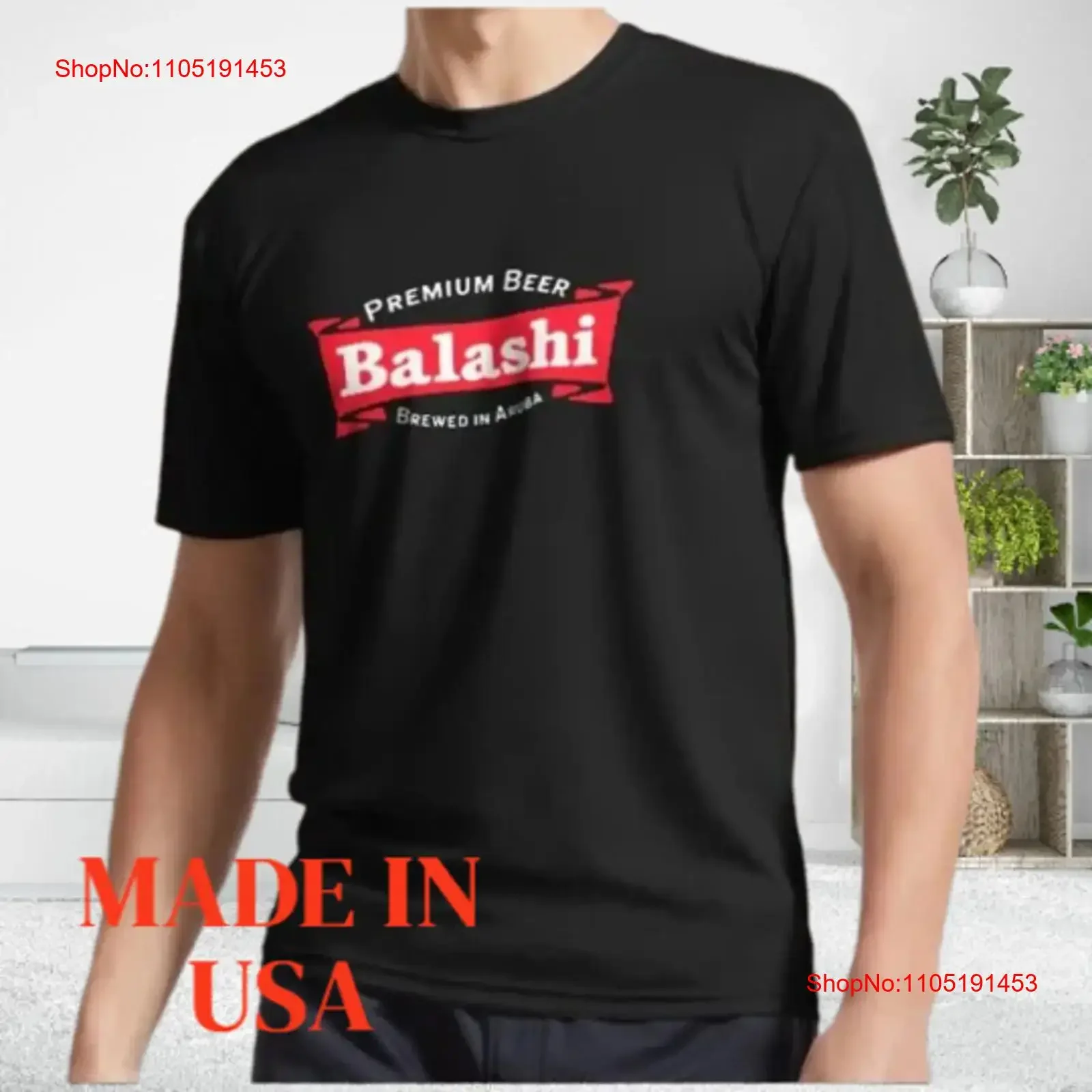 

NEW Balashi Premium Beer Active UNISEX FUNNY TEE SIZE S XL T SHIRT vintage Washed fashion Top For Everyday Wear Casual