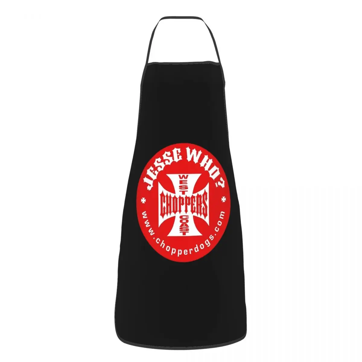 Personalized West Coast Iron Cross Choppers Apron Chef Cooking Tablier Waterproof Bib Kitchen Cleaning Pinafore for Women Men