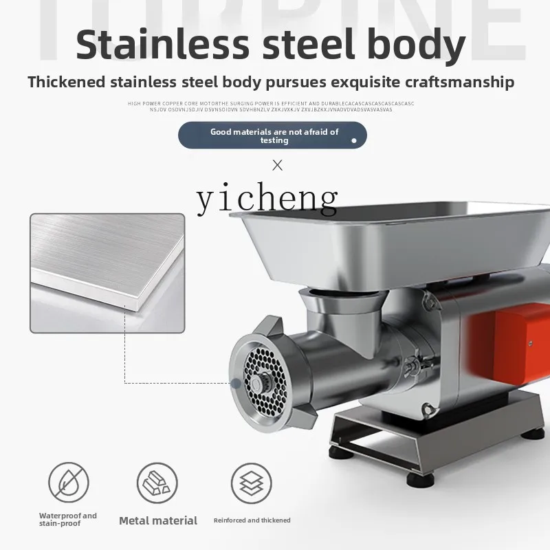 

ZK Commercial Meat Grinder Stainless Steel Electric High Power Beater Enema Chicken Rack Meat Stuffing Machine