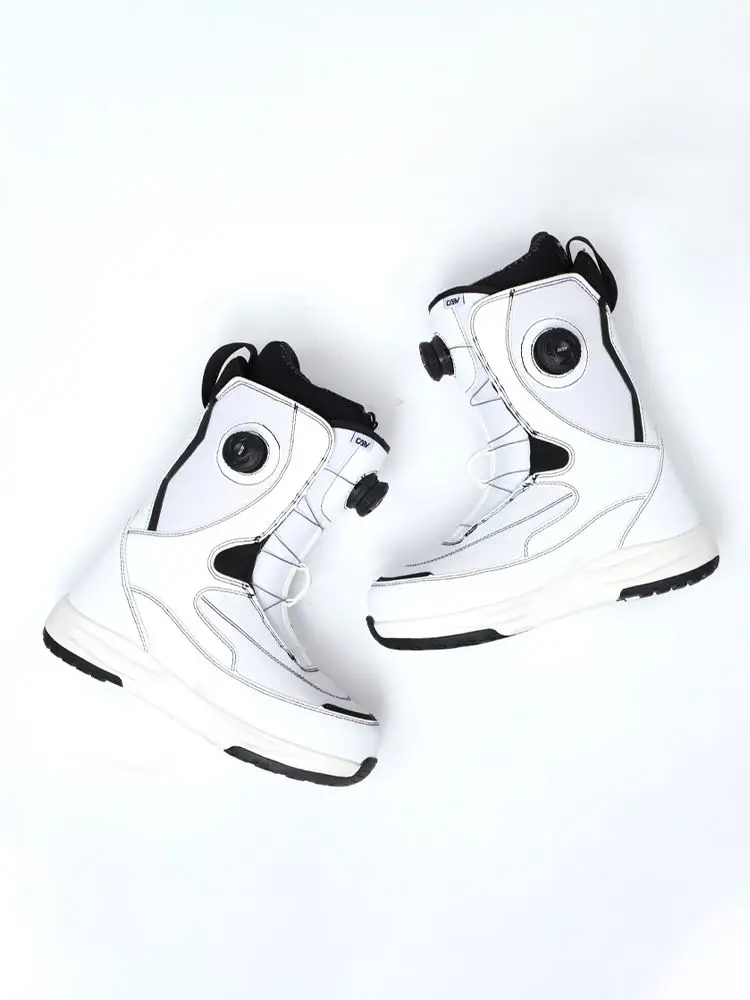 أحذية عالية الجودة للتحكم في الهواء الطلق، أحذية التزلج الرياضية تدعم أحذية التزلج على الجليد بإبزيم سلك فولاذي مزدوج