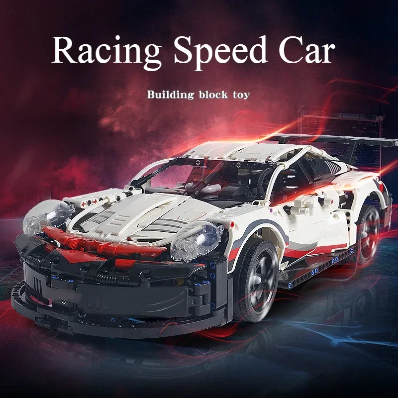 

1580 шт. технический RSR гоночный автомобиль строительные блоки MOC ретро скоростная модель автомобиля собрать кирпичи игрушки подарок для детей