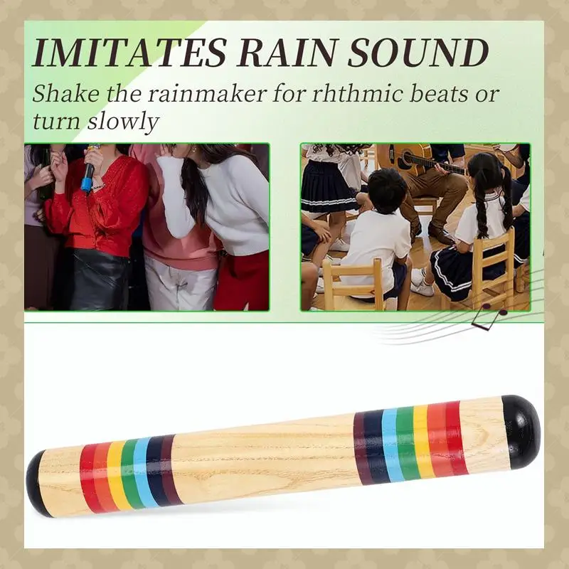 

ABST Rain Stick Wooden Rain Stick Wooden Rain Maker Rain Stick Musical Instrument Rainmaker Sound Toy For Toddlers And Kids