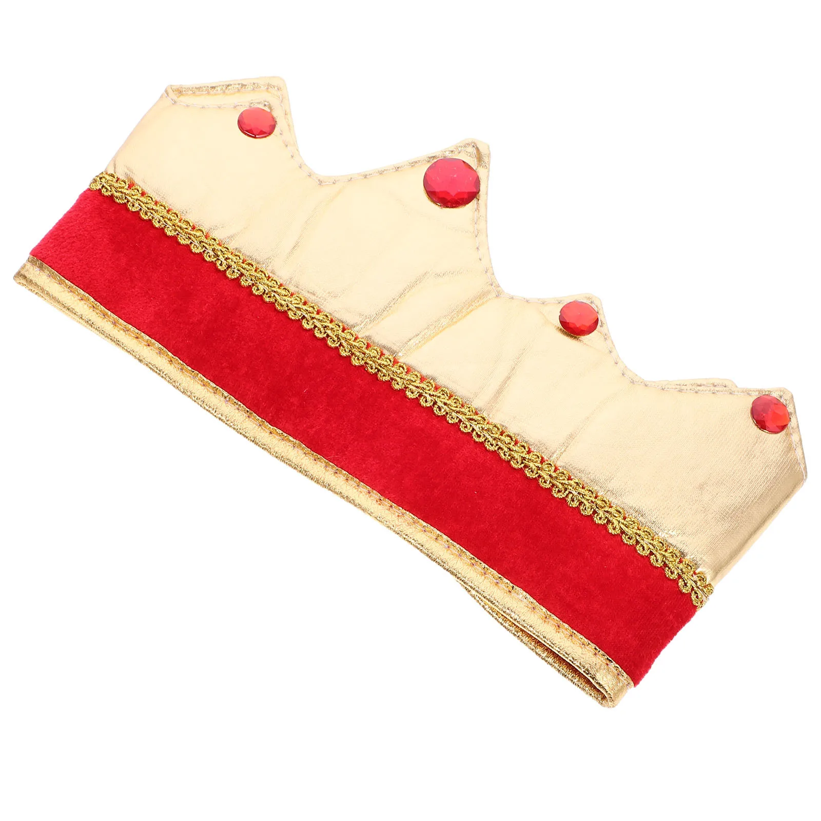 قبعة الملك القماشية التأثيرية، قبعة لعب الأدوار المزخرفة، ملحقات أداء كرنفال الهالوين