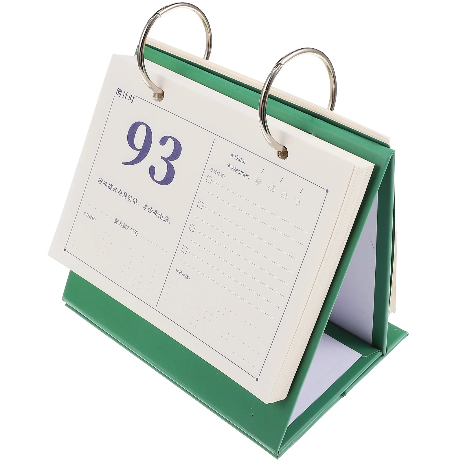2023 Desktop Flip Thick Paper Countdown For Study Home Office Days Counting Calendar Examination Planner Easel Calendar Time