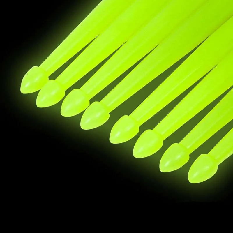 5A Fluorescent Drumsticks Colorful Nylon Drumsticks Glow-in-the-Dark Drumsticks Jazz Drums Glow-in-the-Dark Drumsticks