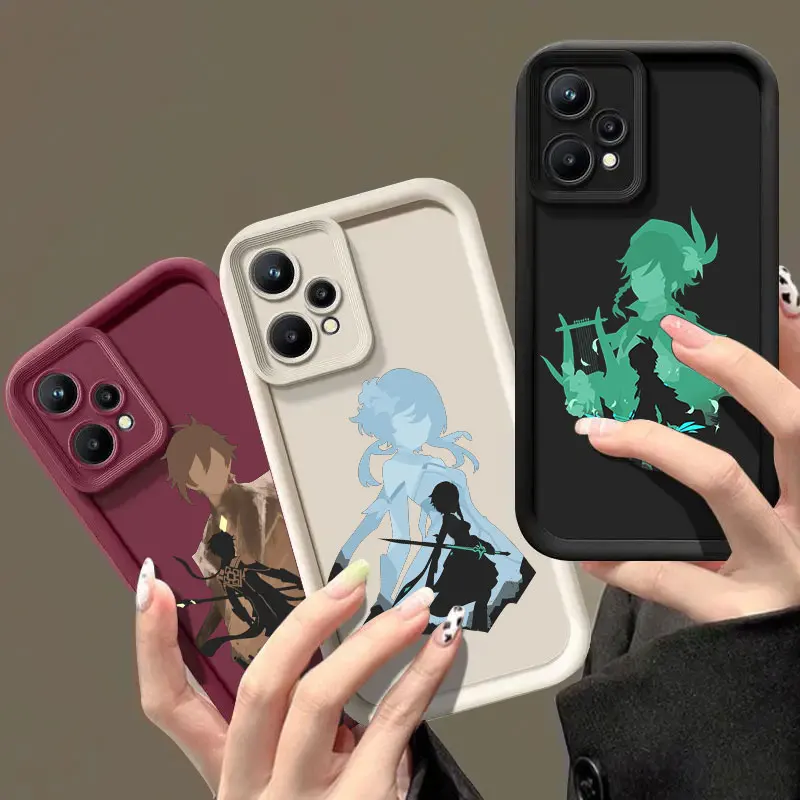

Genshin Impact Anime Phone Case For Realme 8 11 14 12 13 Pro Plus C31 C33 C35 C21Y C53 C55 C63 C65 C67 C71 C75 GT 3 6 NEO5 Cover