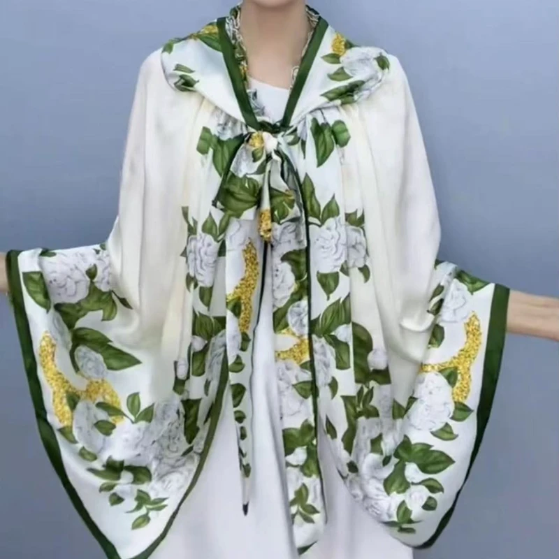 Spring Summer Flower Printed Chiffon Cardigan Women Sunscreen Clothing Casual Loose Shirt Elegant Women Blouses